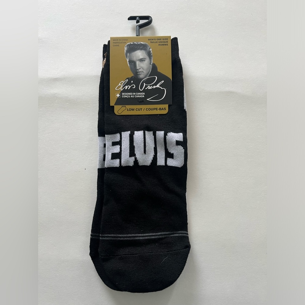 Elvis Presley Low Cut Socks Fits Men’s Shoe Size 7-12